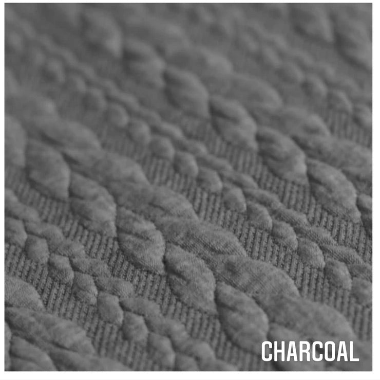 Cable Knit Overall Rompers