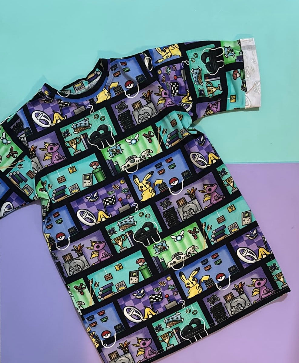 Pre Made Retro Gamer Shelves Relaxed Tee