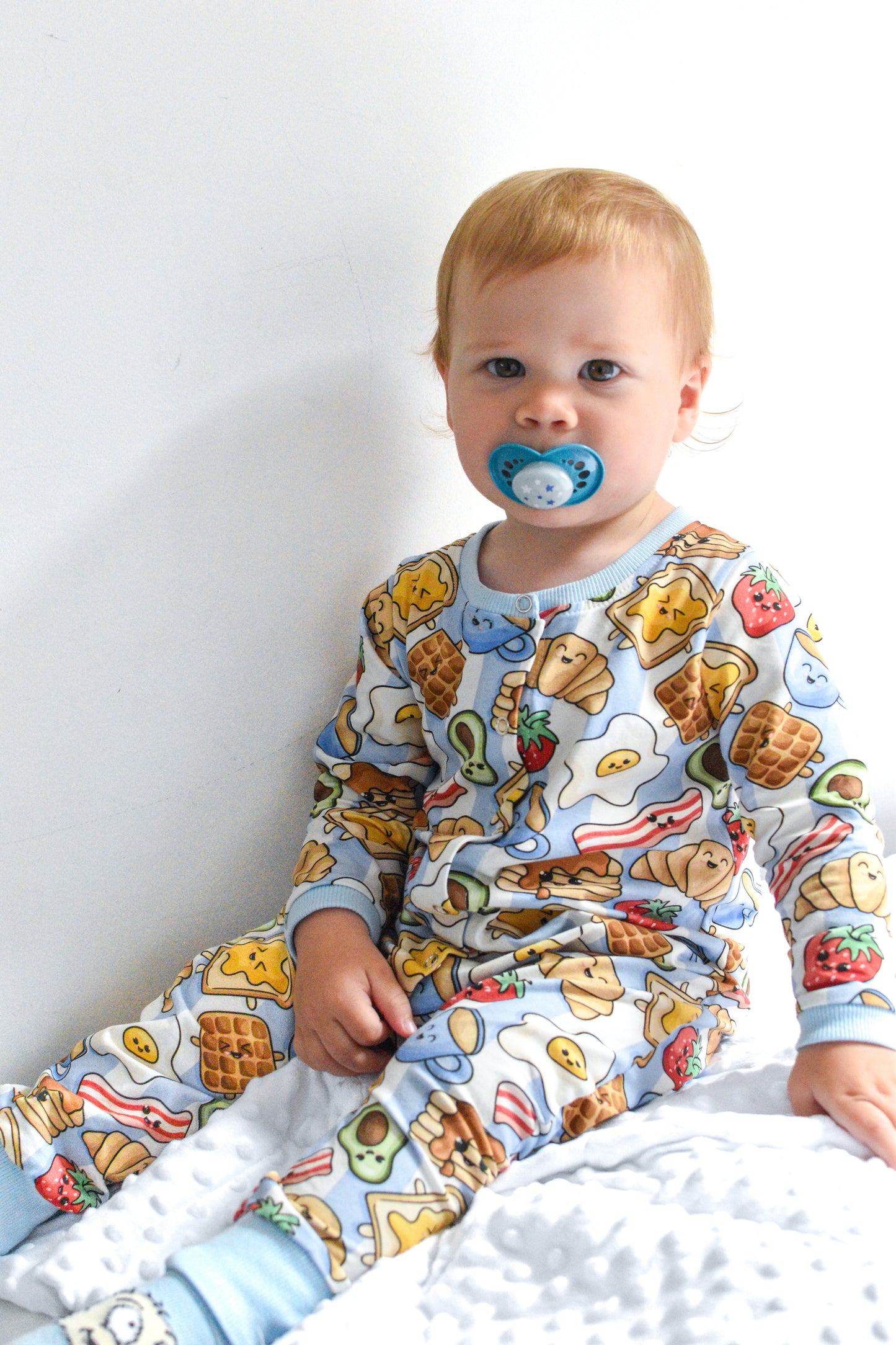 Breakfast Mix Sleeved Romper