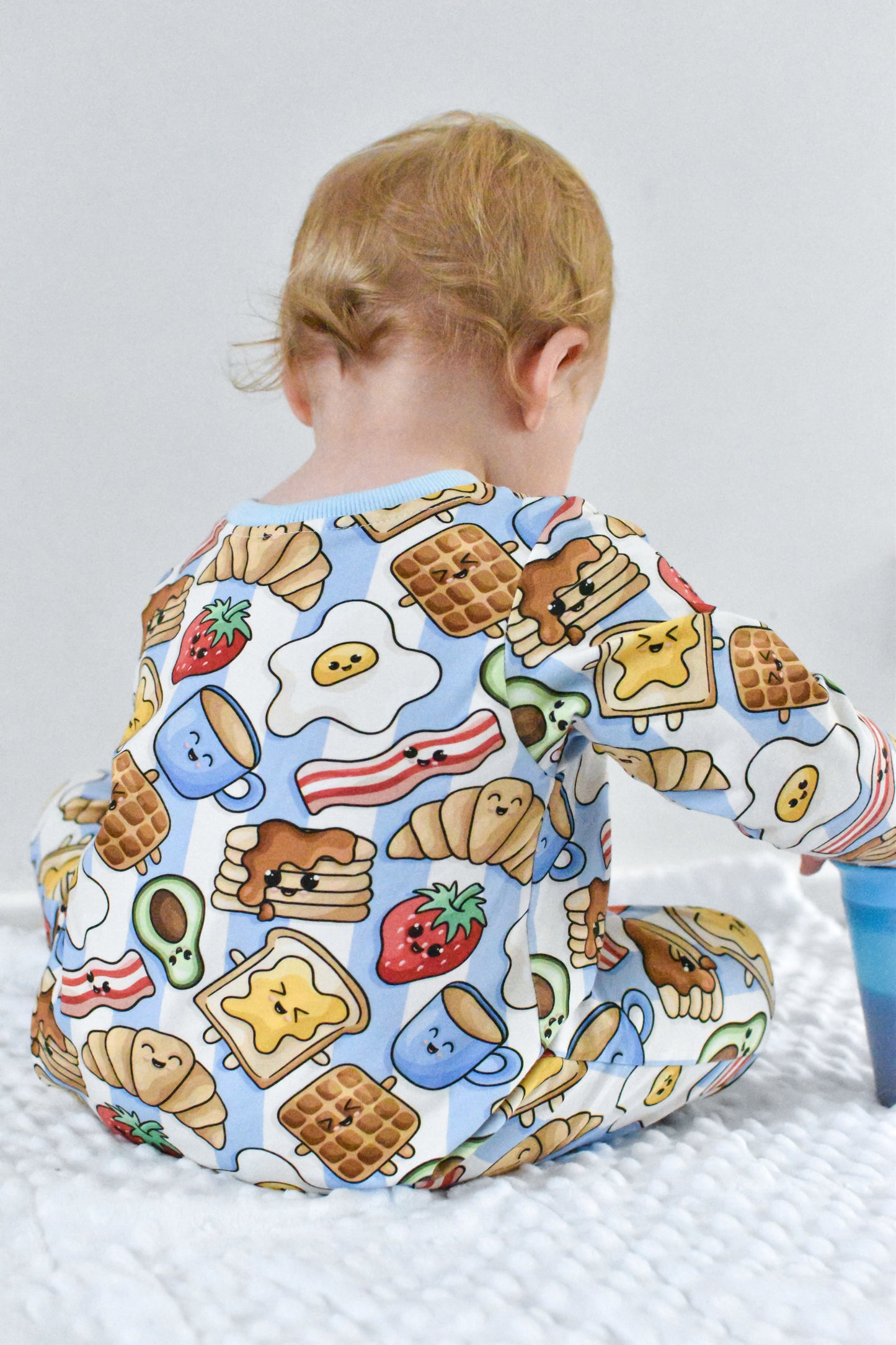 Breakfast Mix Sleeved Romper