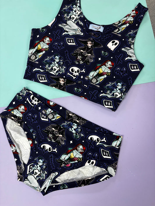 Pre Made Comfy Adult Pants - Spooky Babe