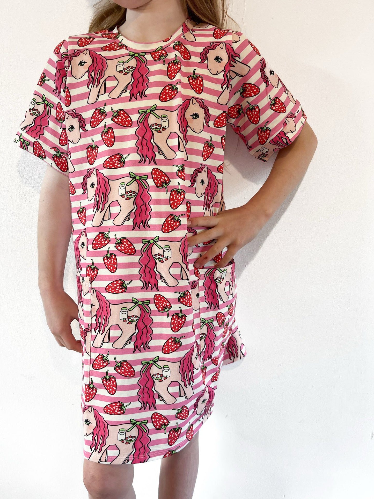 Pre Made Strawberry Picking Smock Dress