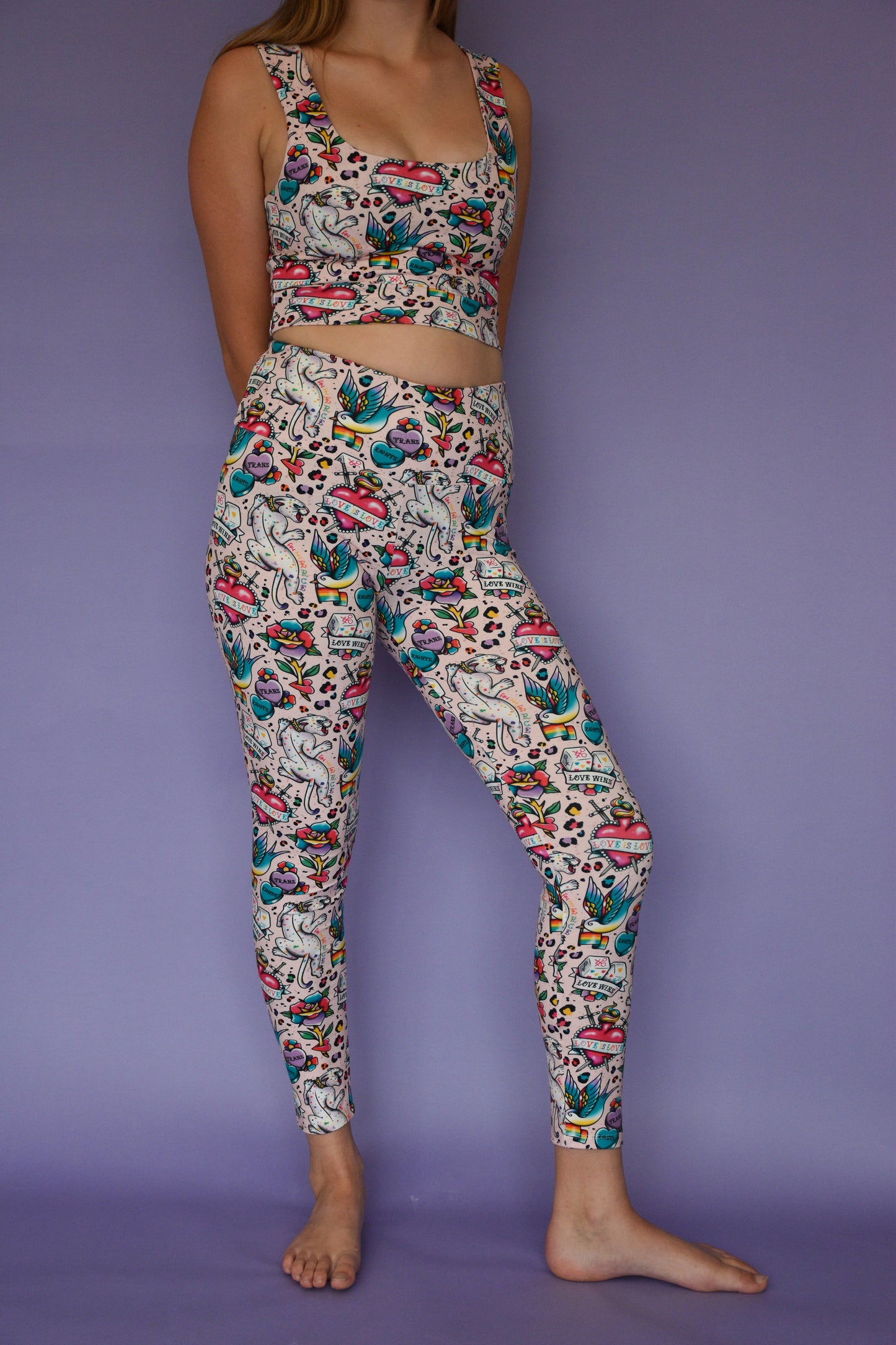 Pre Made Comfy Adult Crop Top - Pride Tatz