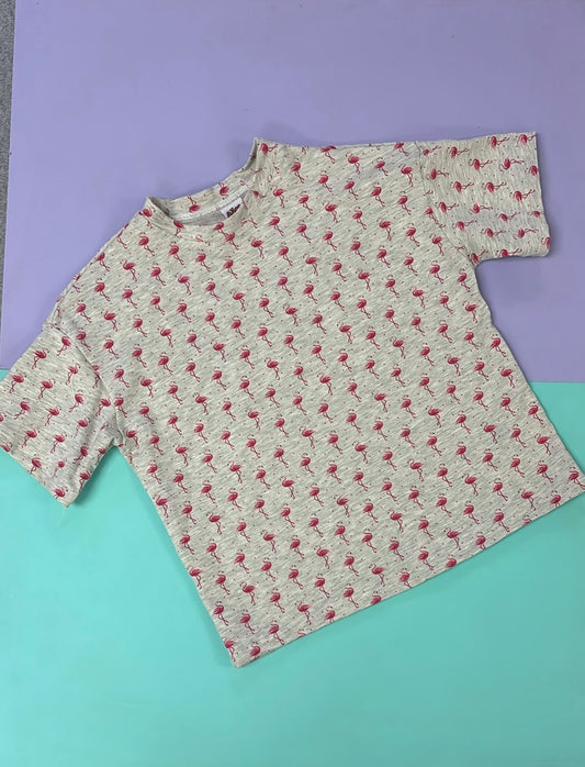Pre Made Flamingo Oversized Tee