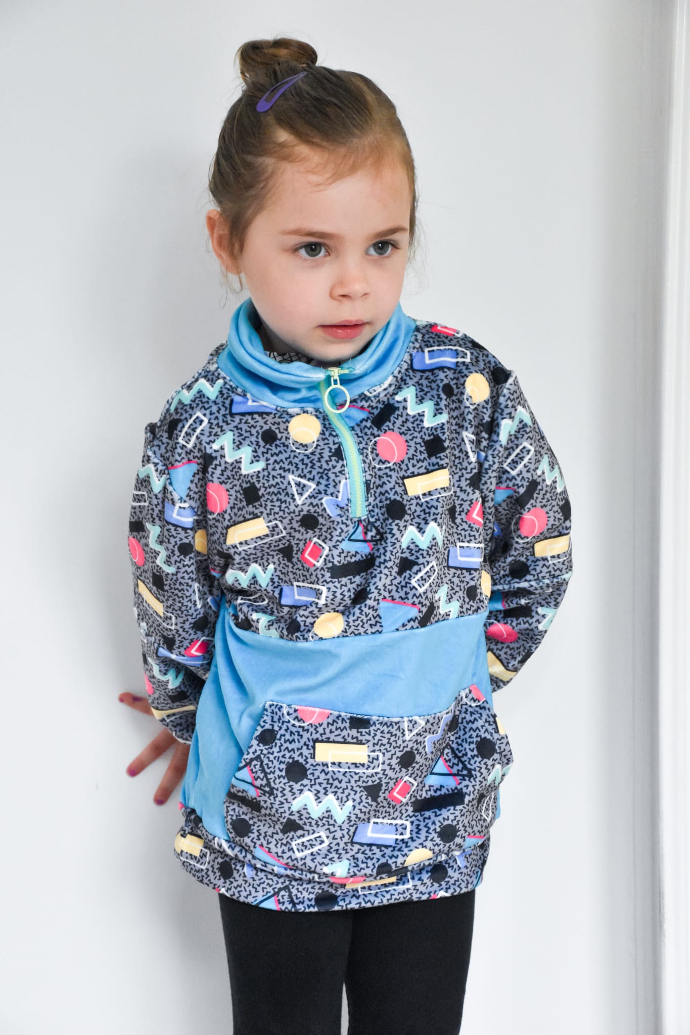 Grey 80s Kids Fleeces