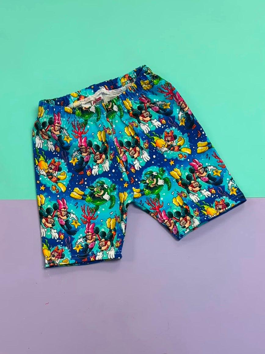 Pre Made Mouse Diving Cycle Shorts