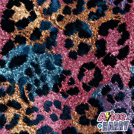 Glitter Leopard Hair Accessories