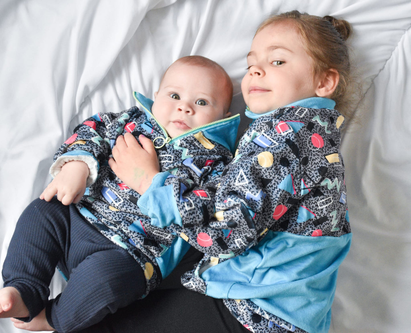 Grey 80s Kids Fleeces