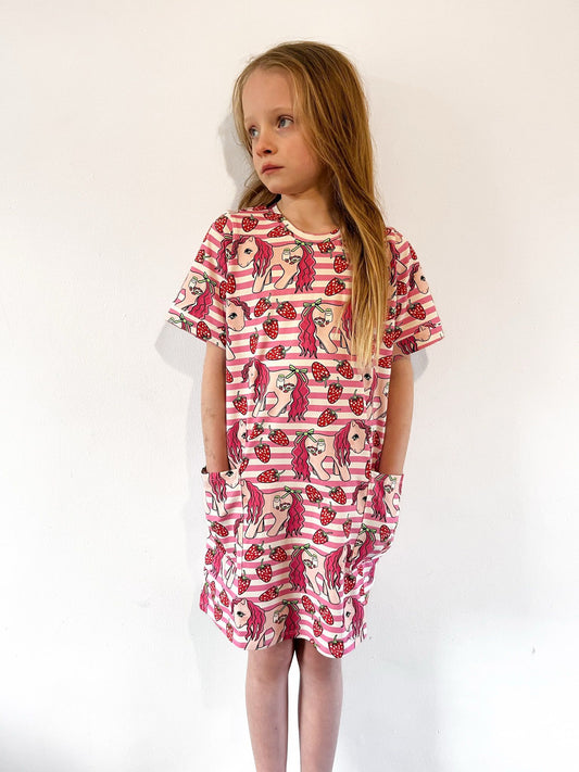 Pre Made Strawberry Picking Smock Dress