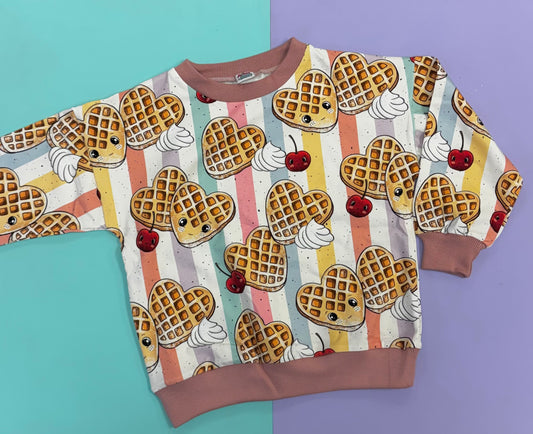 Pre Made Waffle Slouchy Sweater