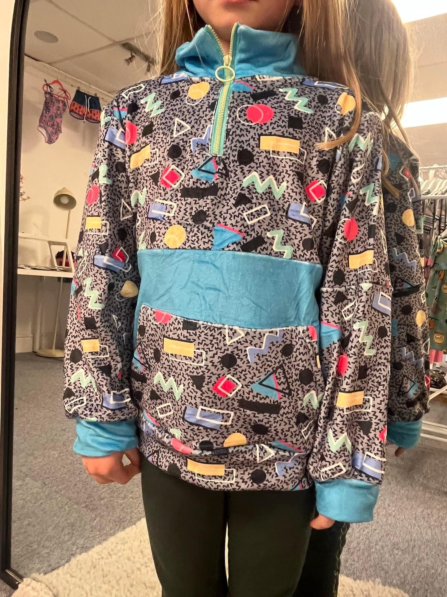 Grey 80s Kids Fleeces
