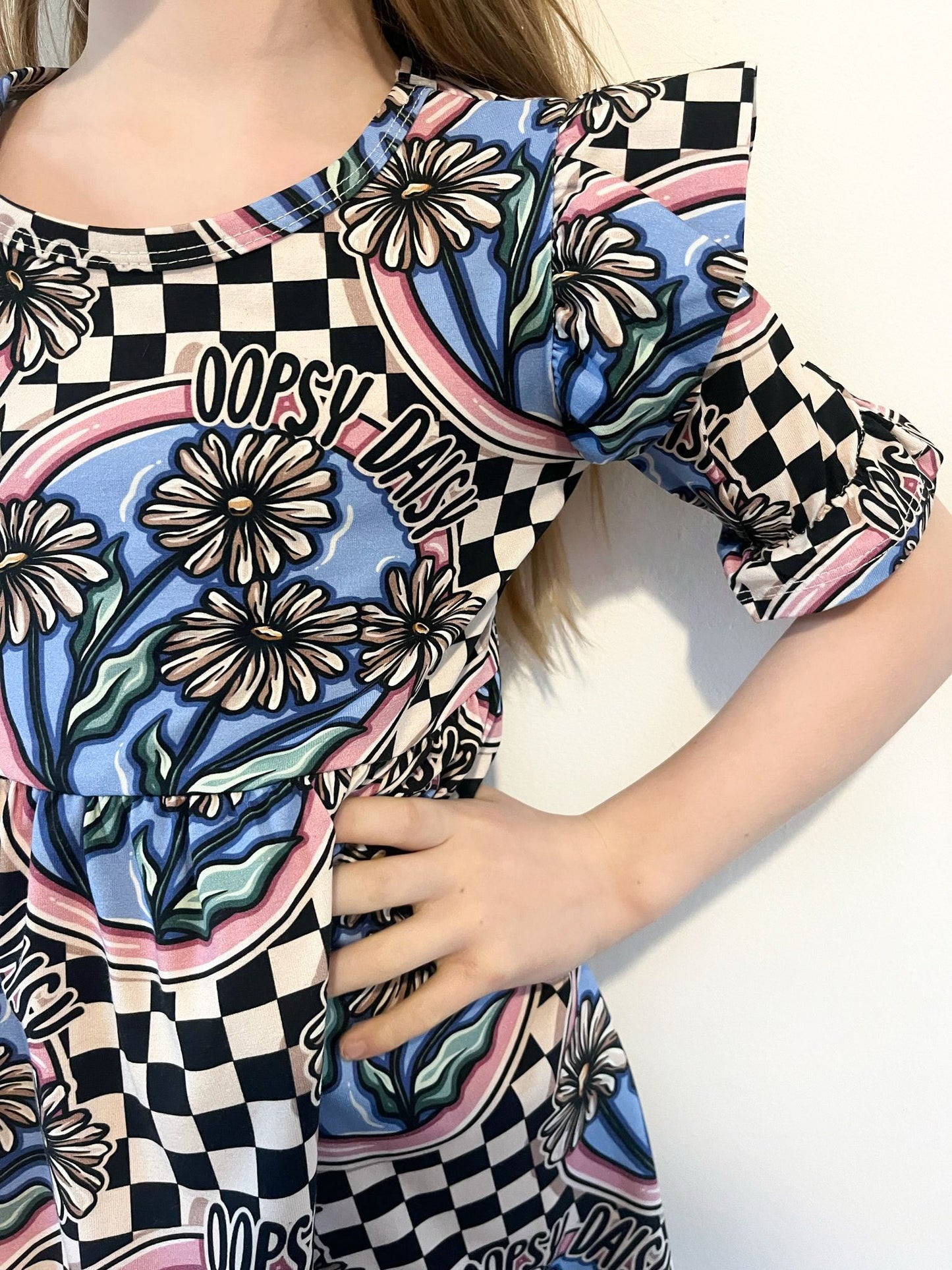 Pre Made Oopsy Daisy Short Sleeve Ruffle Dresses