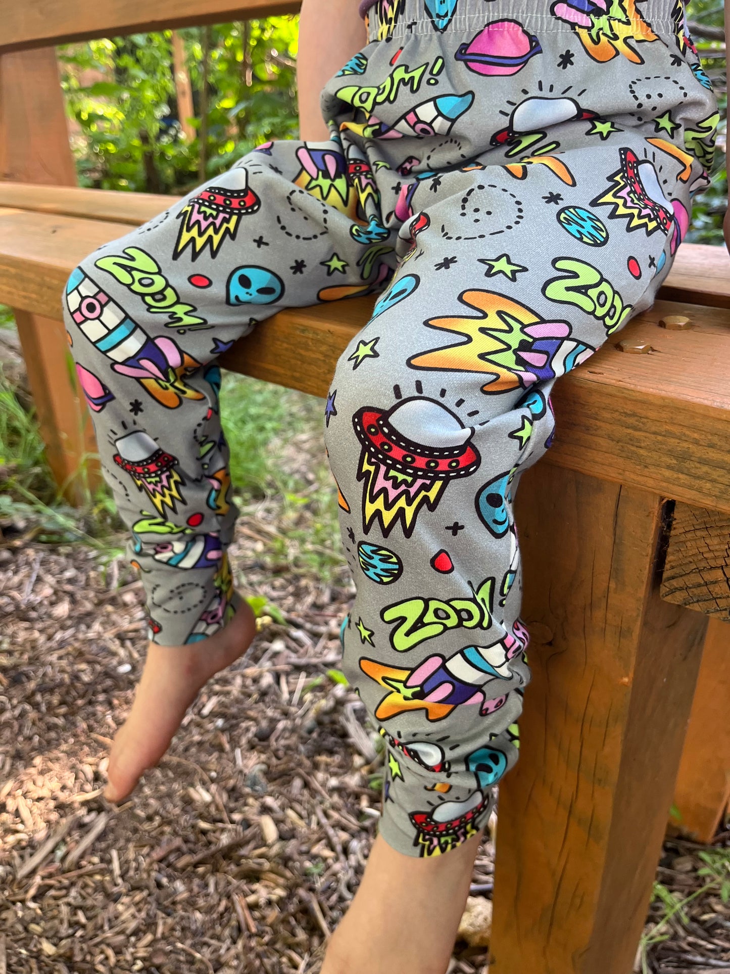Pre Made Space Zoom Kids Baggy Harems