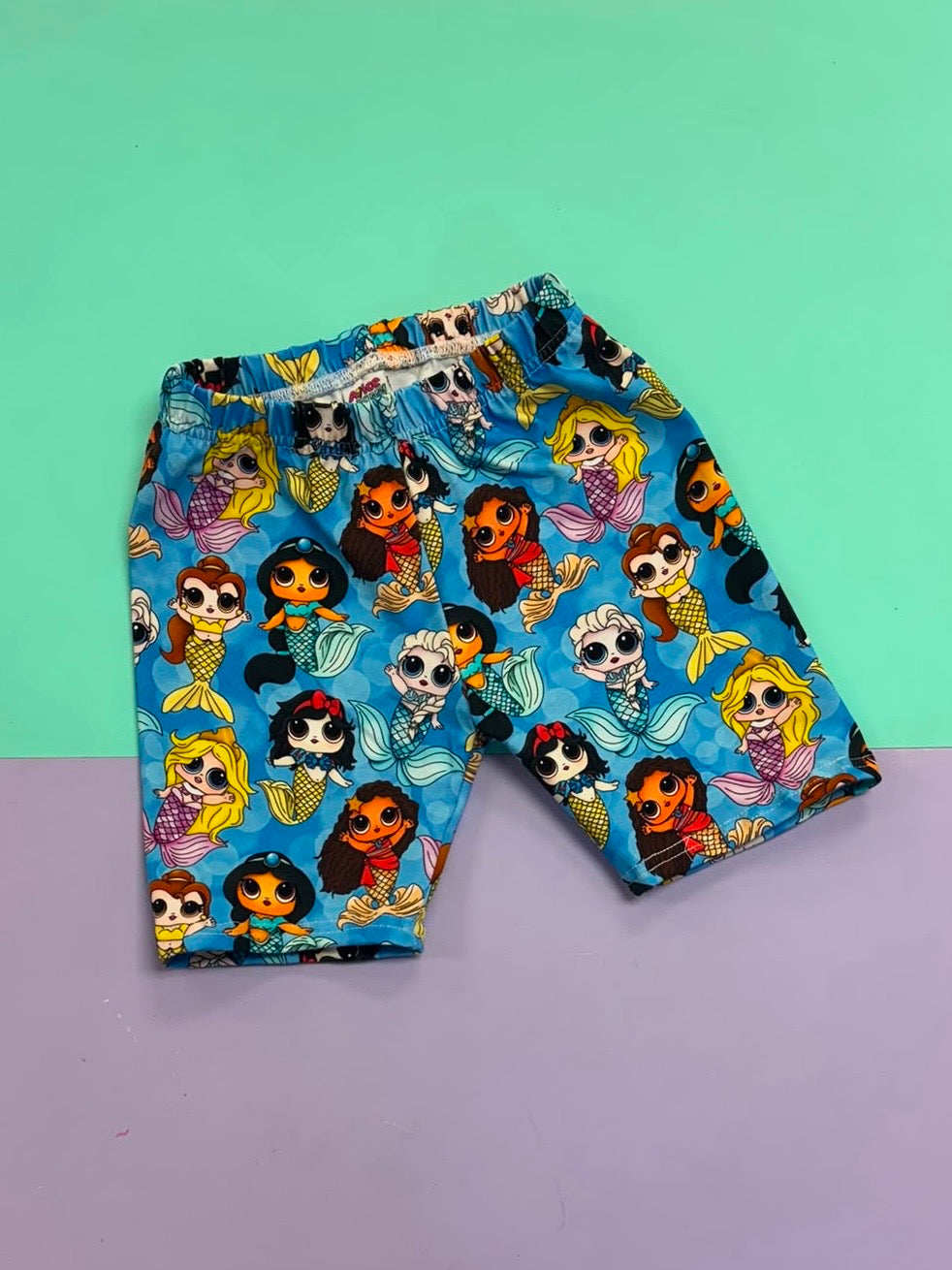 Pre Made Princess Mermaids Cycle Shorts