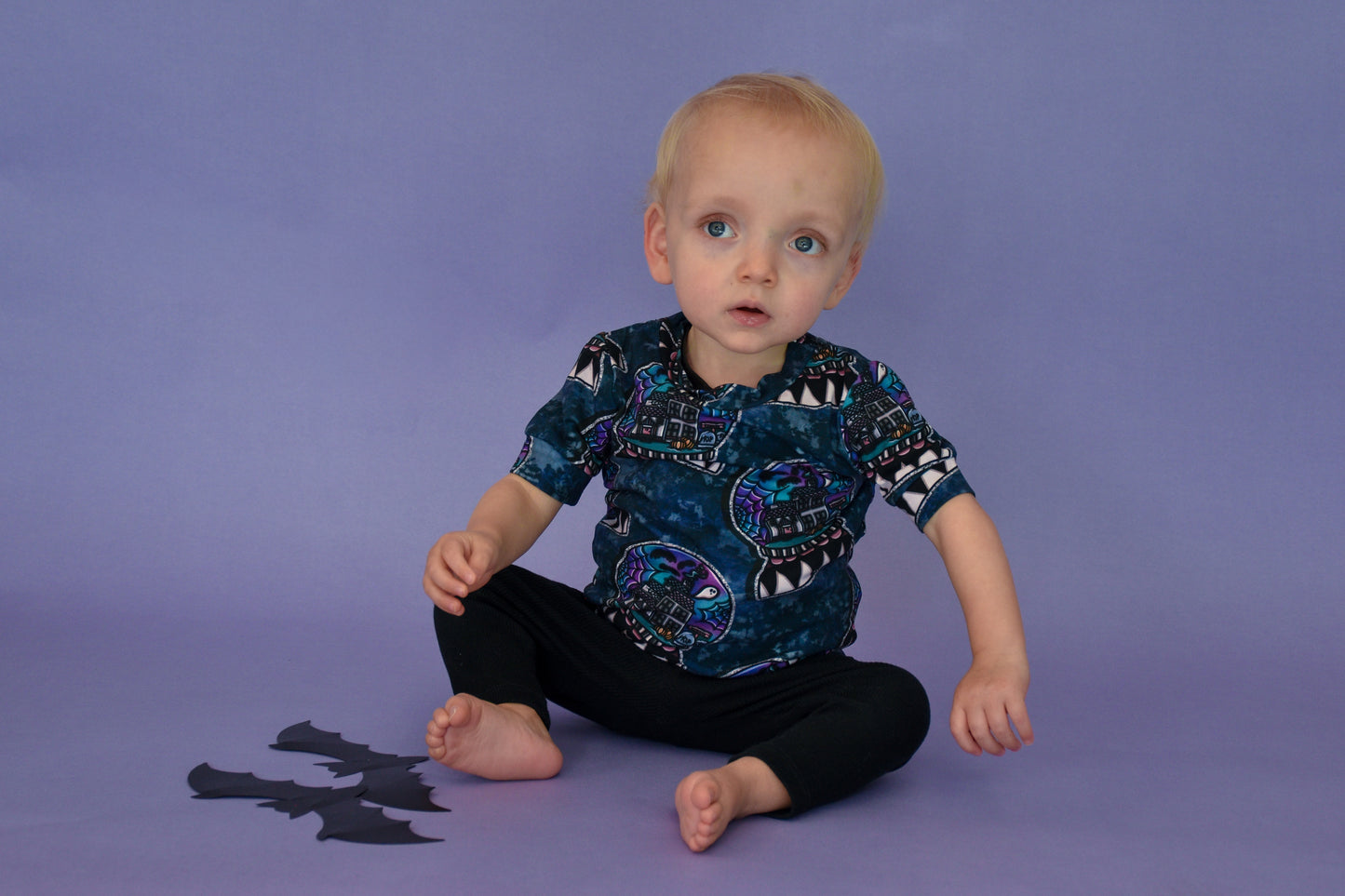 Pre Made Haunted House Globes Short Sleeve Tee