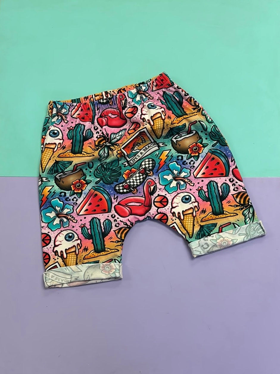 Pre Made Summer Tatz Cycle Shorts