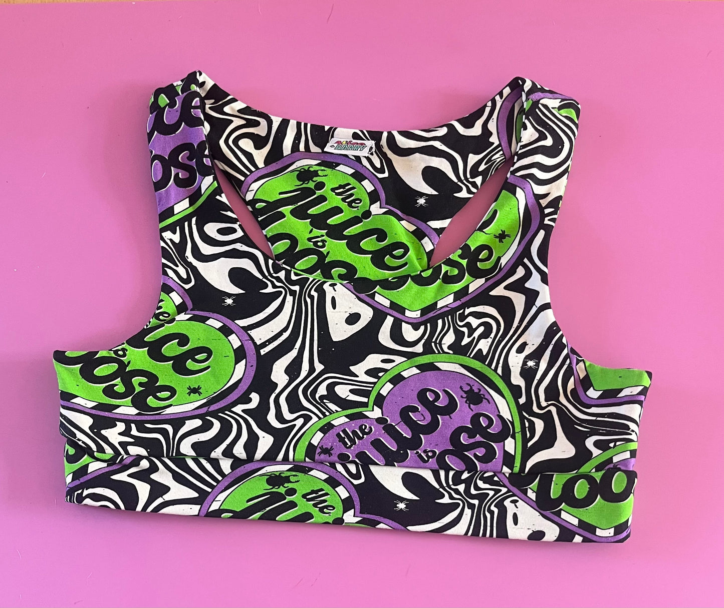 Pre Made Comfy Adult Racer Crop Top - Juice is Loose