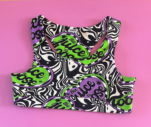 Pre Made Comfy Adult Racer Crop Top - Juice is Loose