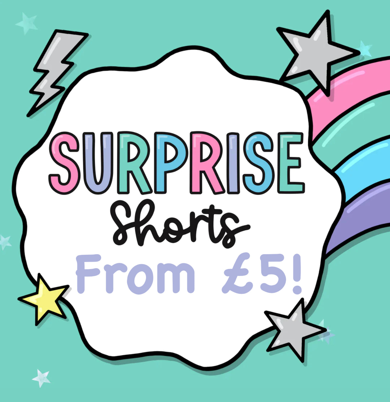 Fiver Friday - Surprise Cuff Shorts, Harem Shorts or cycle shorts From £5!   8 week dispatch time.