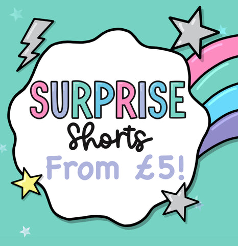 Surprise Cuff Shorts, Harem Shorts or Bummies From £5!   8 week dispatch time.