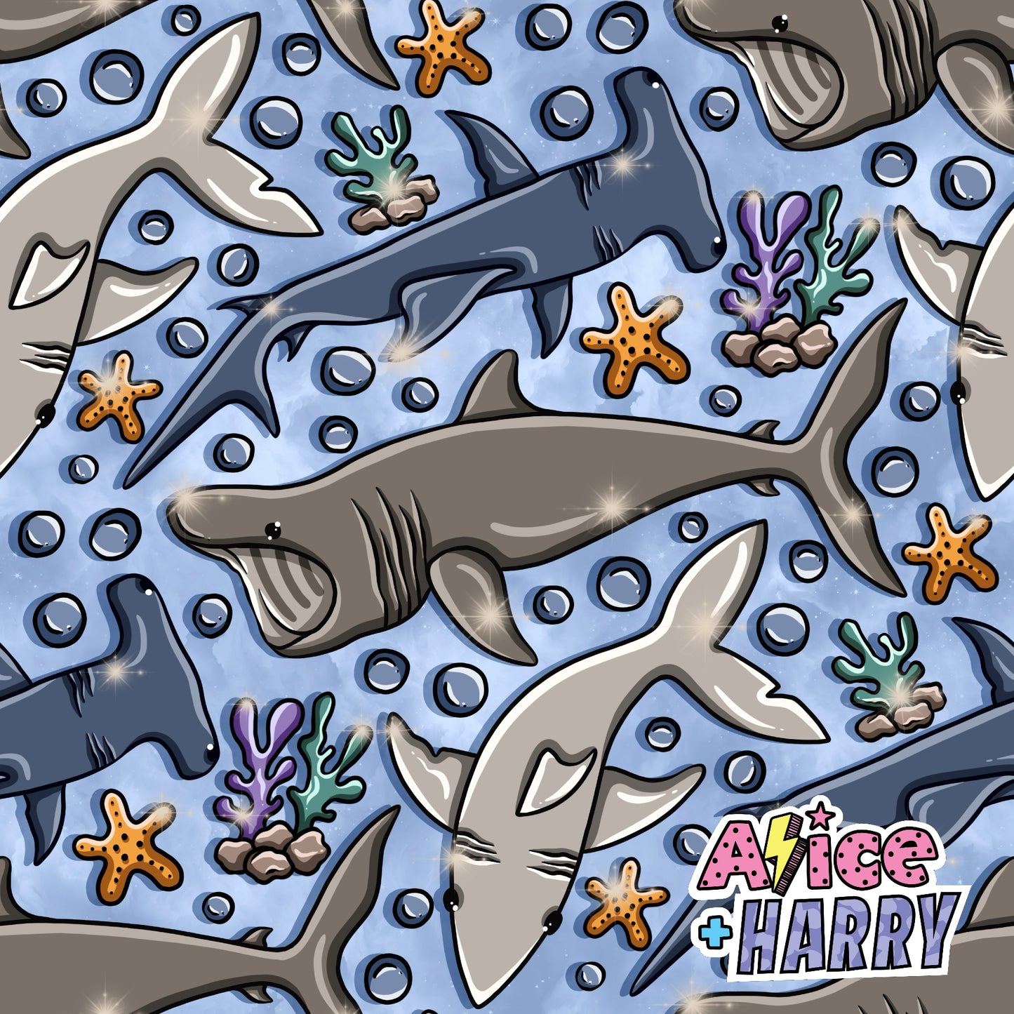 Blue Sharks Playsuit