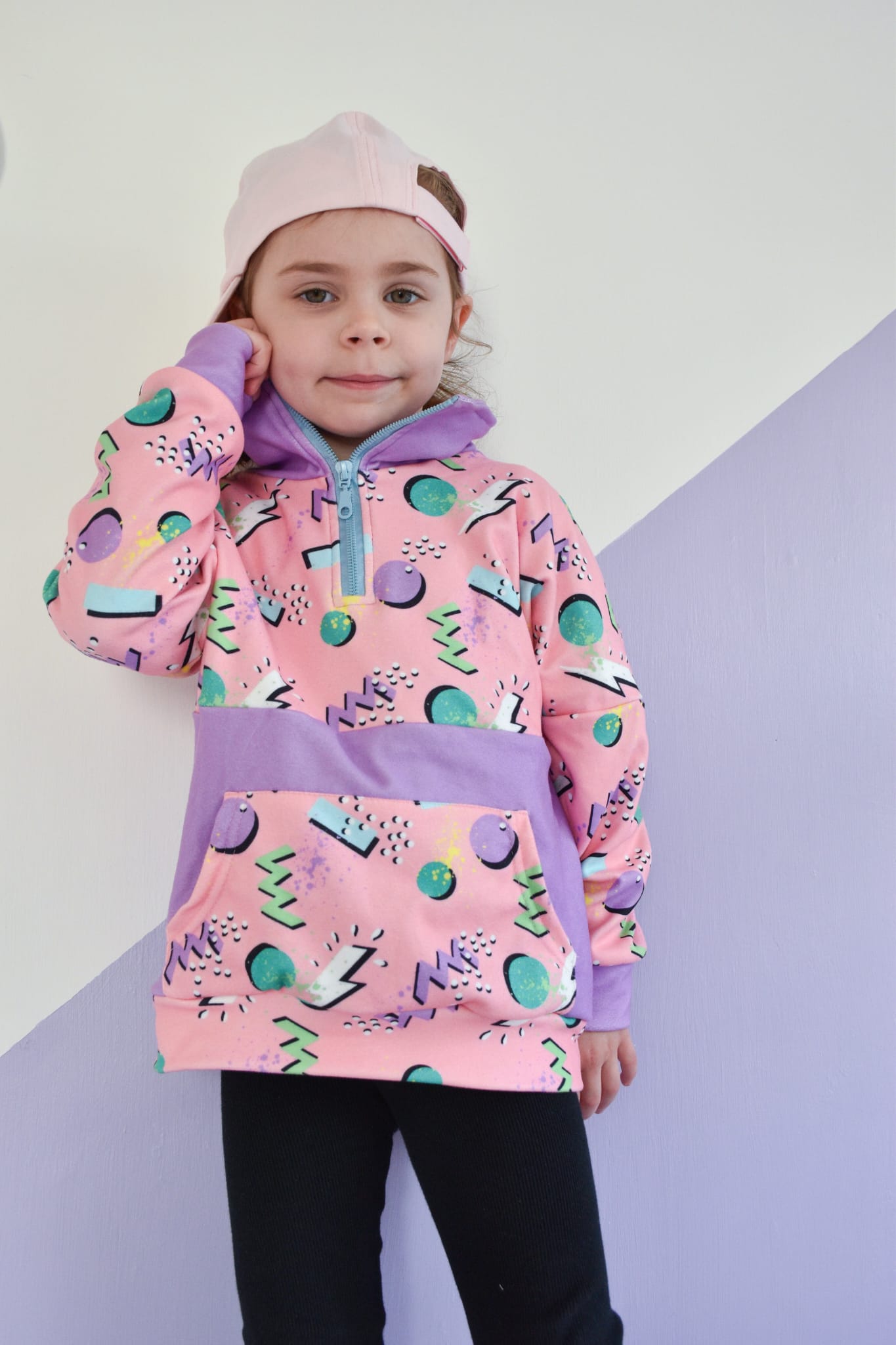 Pink Retro Kids Fleeces