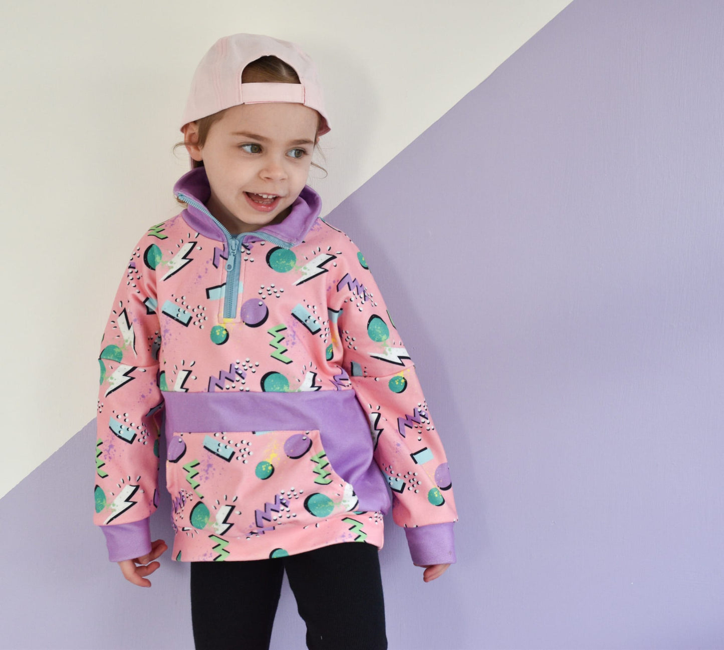 Pink Retro Kids Fleeces