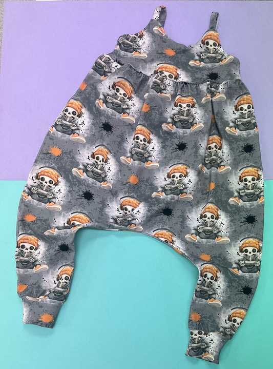 Pre Made Skelerocker Napa Romper