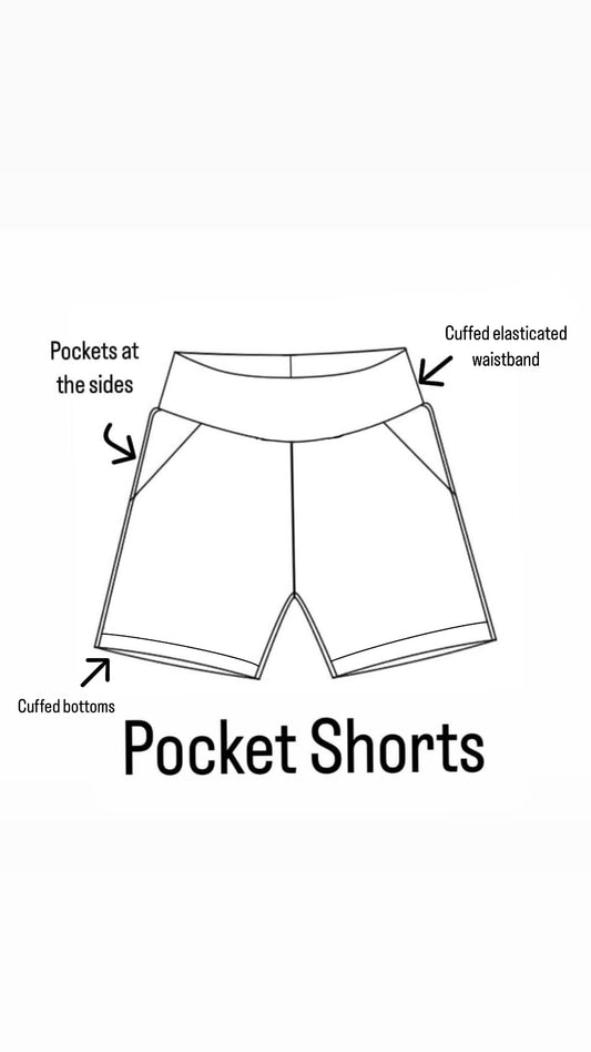 Childrens Pocket Shorts (Bigger Sizes, up to 9-10y)