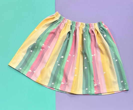 Pre Made Sorbet Stripes Twirly Skirt