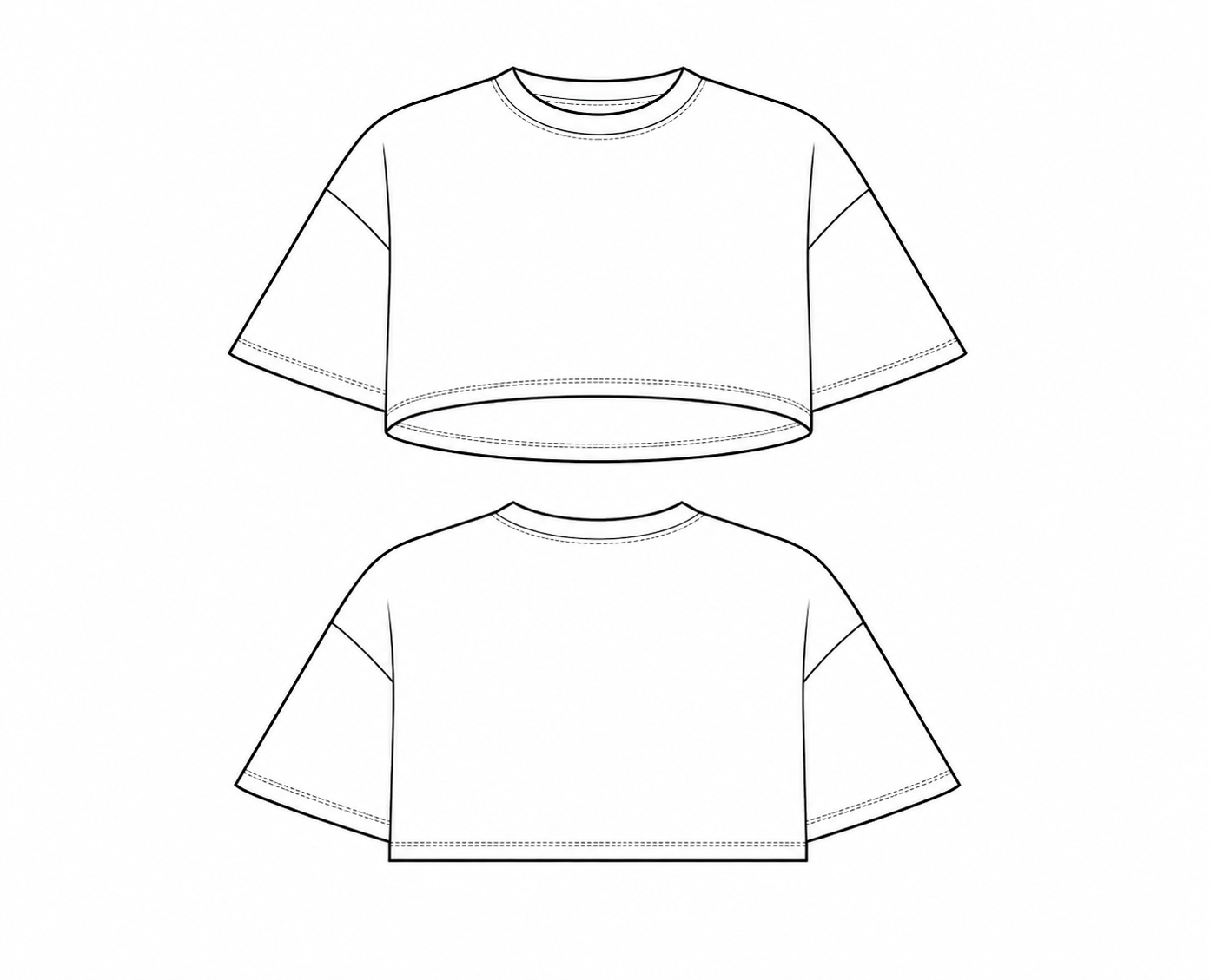 Twilight Honey Adult Baggy Crop