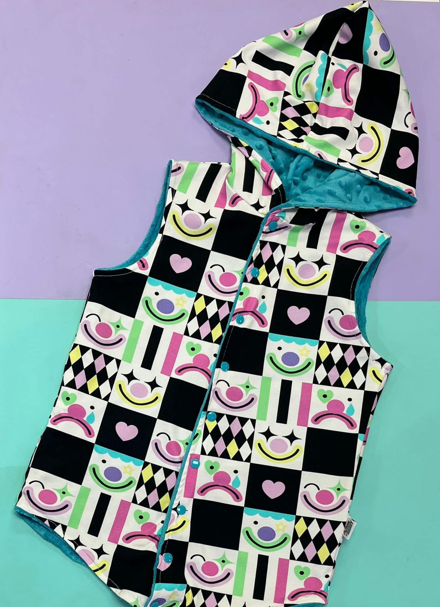 Just Clownin Reversible Hooded Gilet