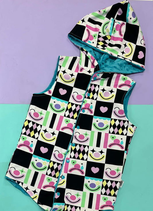 Just Clownin Reversible Hooded Gilet