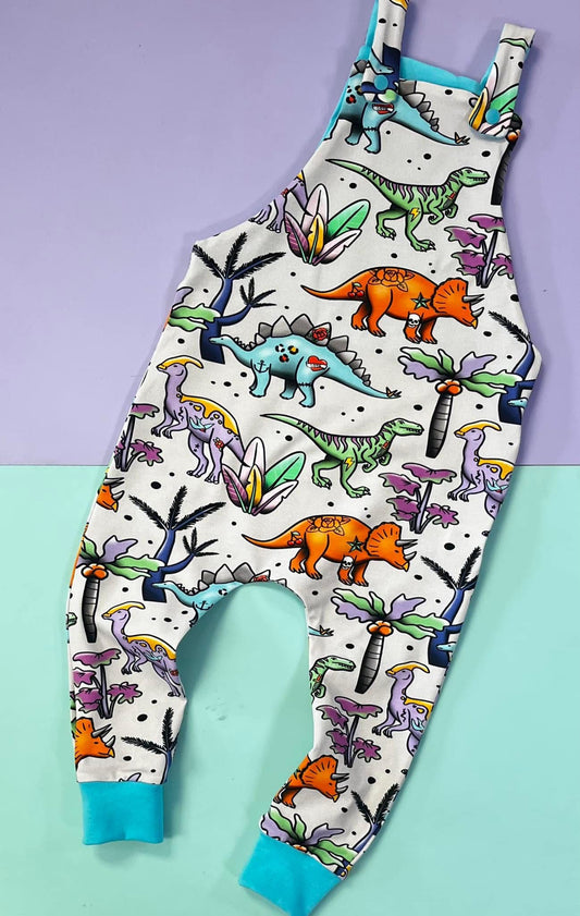 Tattoo Dino Dungarees